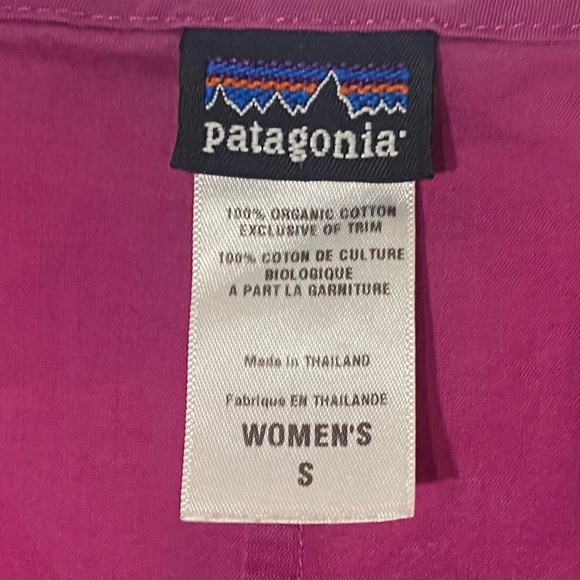Patagonia Fushia Sleeveless Dress, Size S, 100% Organic Cotton, Pockets - Picture 3 of 5